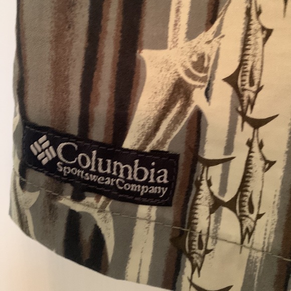 NEW * COLUMBIA Men's Swim Trunks - Black and Olive Size XL - Picture 5 of 8